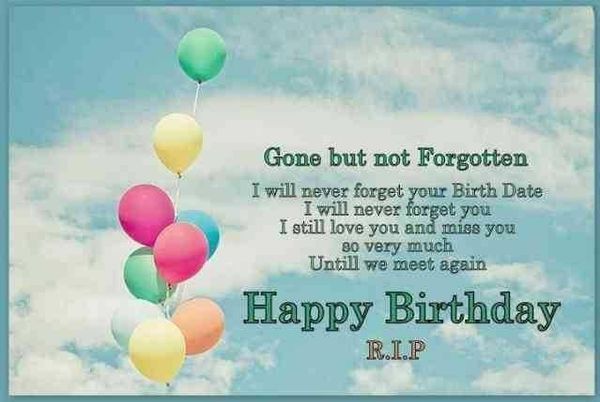 birthday quotes for someone in heaven