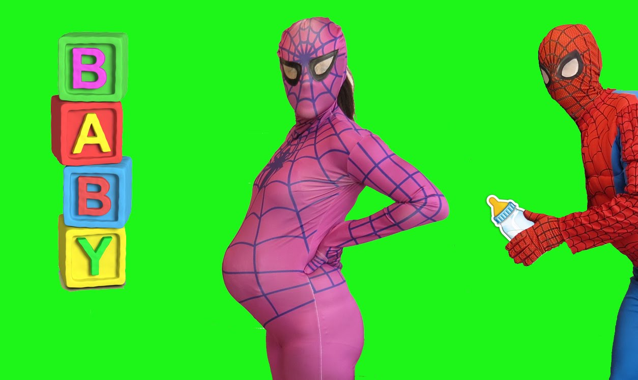 PINK SPIDERGIRL Pregnant VS SPIDERMAN IN True Life! Superhero film  pleasurable. IRL - Healthy Tips