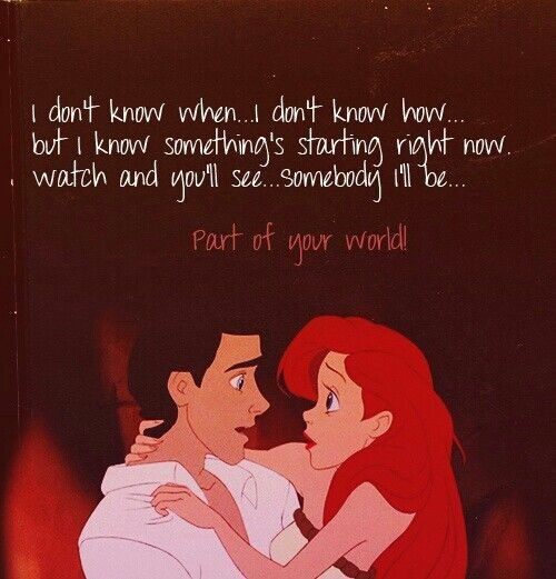 Ariel and poem about love