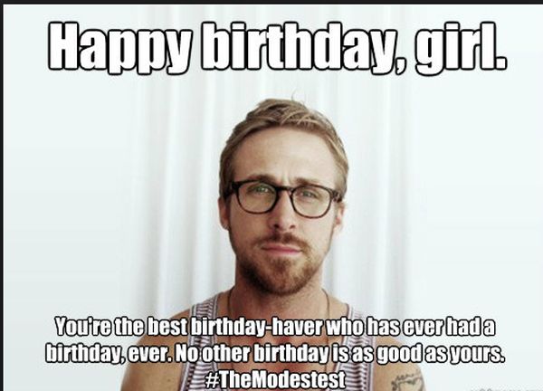 Awesome Interesting Happy Birthday Meme for a Girl