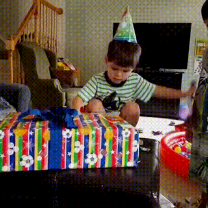 Happy Birthday Gif  with Something Falling To The Ground