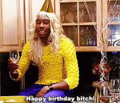 Happy Birthday Words on Gif Pictures for a Bitch