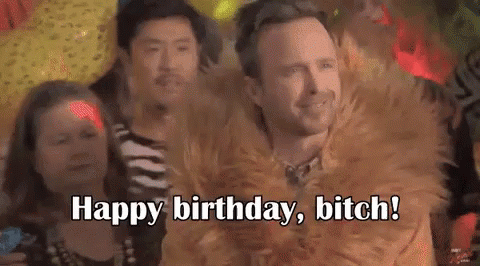 Happy Birthday Words on Gif Pictures for a Bitch