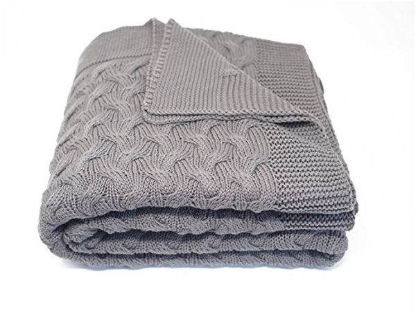 Soft 100% Cotton Throw Blanket