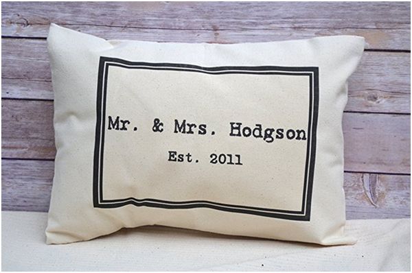 Mr. & Mrs. Personalized Pillow
