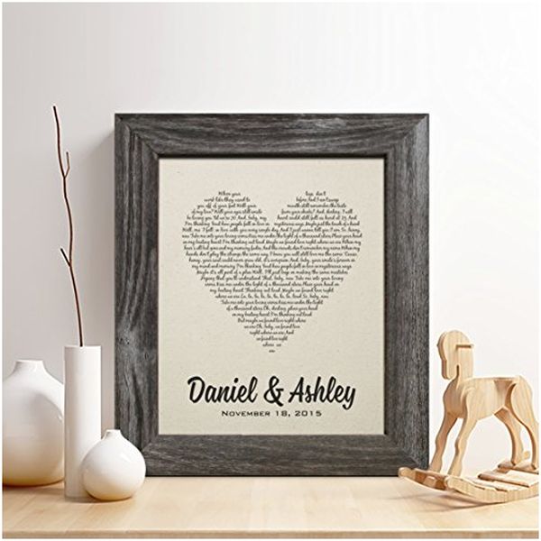 Personalized 2nd Anniversary Cotton Print 