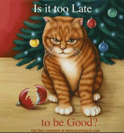 Festive Cat Gif for Christmas 1