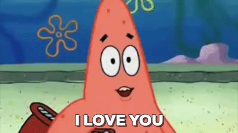 Hilarious I Love You Gif from Patrick 2 