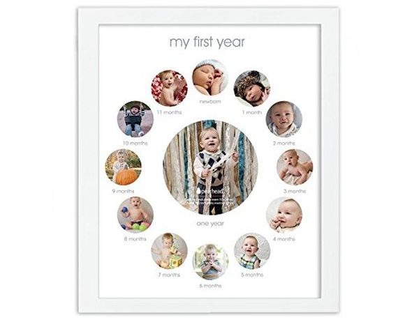 Pearhead My First Year Monthly Photo Baby Keepsake Frame