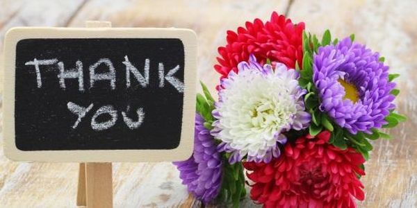 Colorful Thank You Images with Flowers 