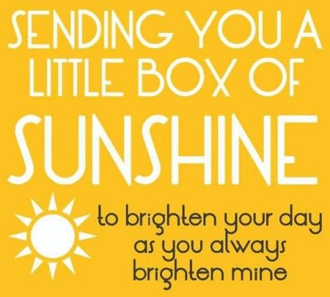 Sunshine good morning message