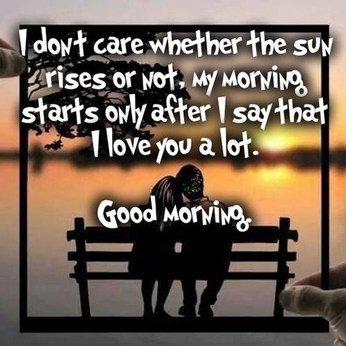 good morning romantic