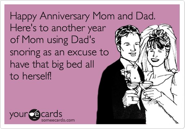 Happy Anniversary Mom and Dad Funny 1
