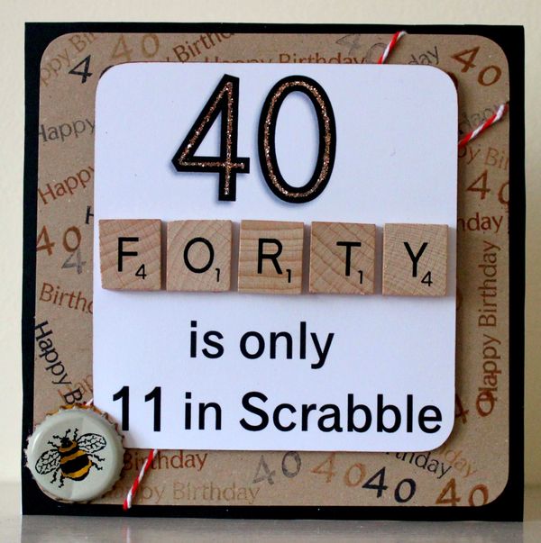 Cool Happy Big 40th Birthday Card