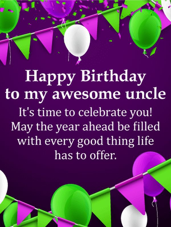 75 Best Happy Birthday Uncle Quotes & Images