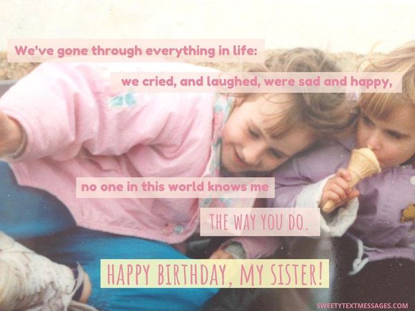 Cute Birthday Quotes for Sister 2