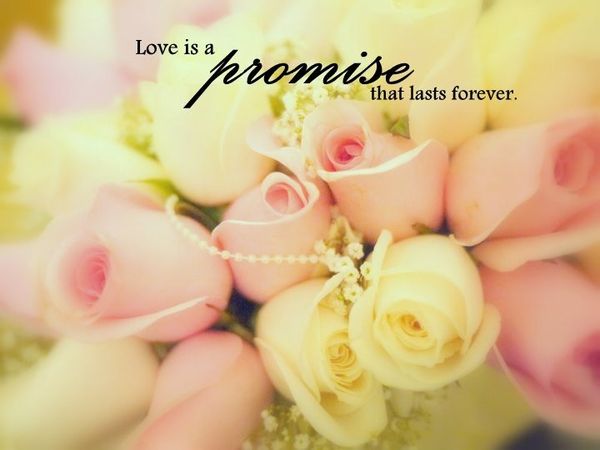 love is a promise that lasts forever