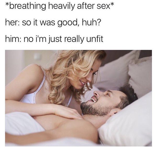 Breathing Heavily after Sex...