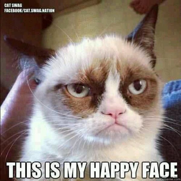 Good grumpy face meme