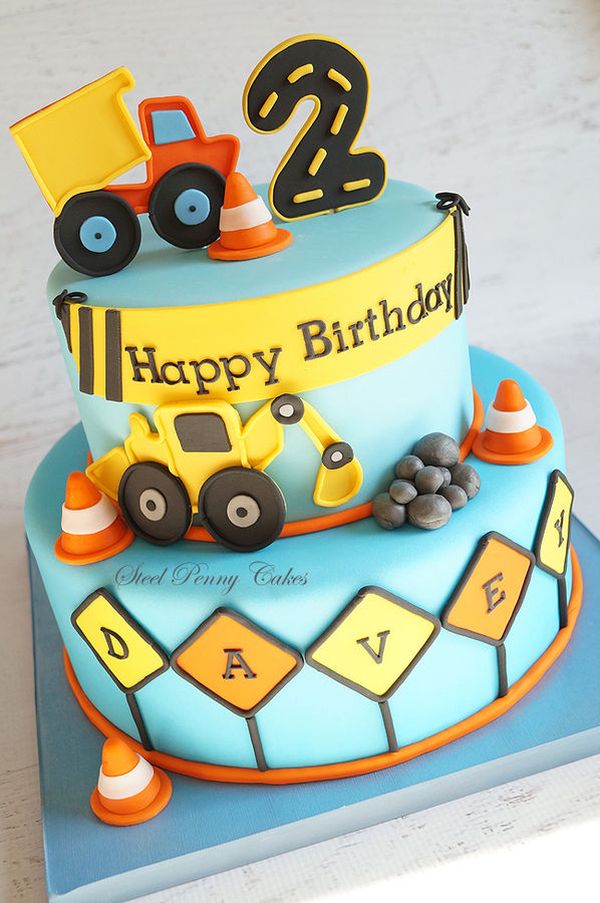 happy 2nd birthday boy cool cake